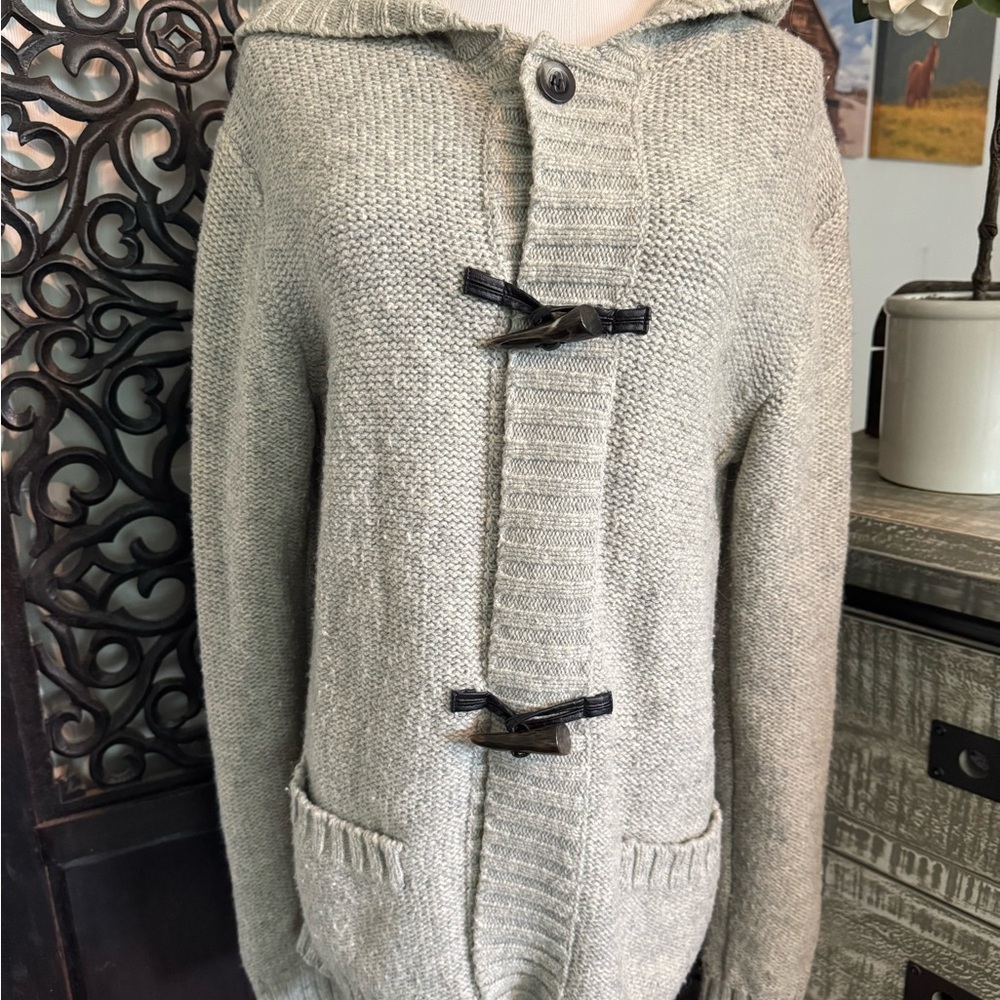 Forever 21 Gray Chunky Knit Cardigan